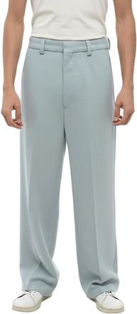 Ami Light Blue Relaxed Trousers