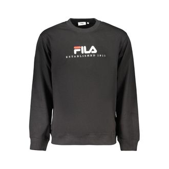 Fila Zwarte Katoenen Heren Sweatshirt
