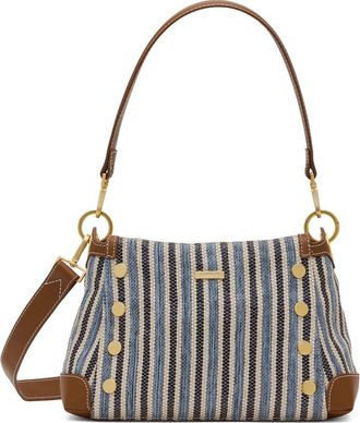 Hammitt Medium Bryant Shoulder Bag in Cabana Blue/Brushed Gold at Nordstrom