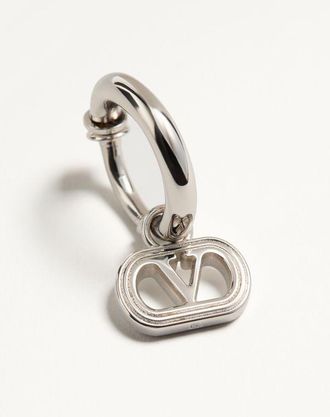 Valentino Garavani Mono Orecchino Valentino Garavani Ovalette In Metallo Uomo TRASPARENTE UNI