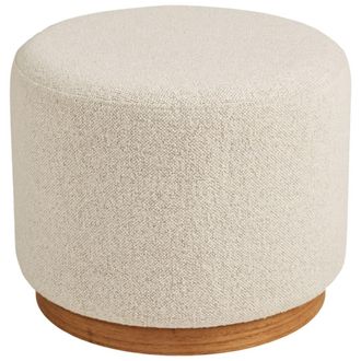 Moloo Puf de tela color arena &oslash;50 cm