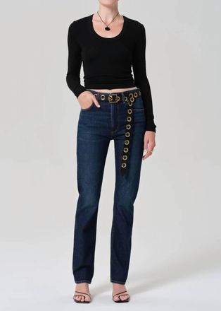 Citizens Of Humanity Mara U-Neck Tops In Black