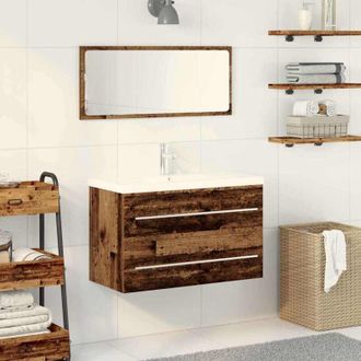 vidaXL Bathroom Sink Cabinet Old wood 80 x 38.5 x 48 cm vidaXL