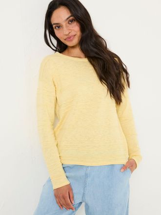 Fat Face FatFace Isabelle Yellow Knitted Jumper