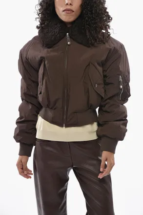 Stella McCartney Padded Bomber With Faux-Fur Collar Stella McCartney