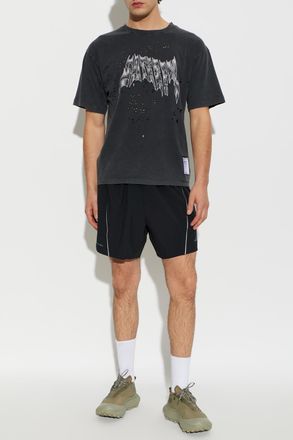 SATISFY Logo T-shirt, Mens, Grey