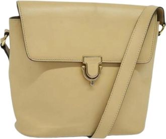 Celine Pre-owned Cross Body Bags, female, Beige, Size: ONE SIZE Pre-owned Leather celine-bags