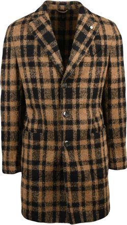 L.B.M. 1911 L.b.m. 1911, Jassen, Heren, Beige, M, Wol, Cappotto