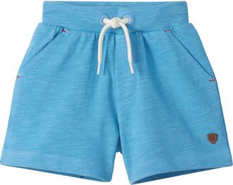 Hatley Kids Slub Cotton Knit Drawstring Shorts in Niagara at Nordstrom, Size 18-24M