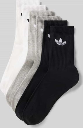 adidas Originals Socken mit Logo im 6er-Pack in Hellgrau, Größe 39/42