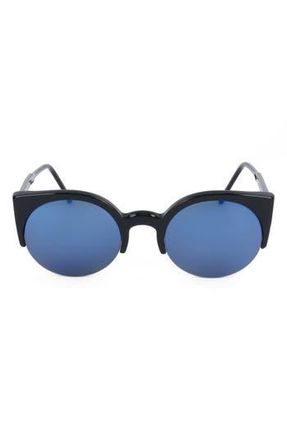 Retro Superfuture 48mm Cat Eye Sunglasses in Black at Nordstrom Rack