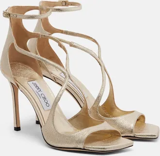 Jimmy Choo London Sandalias Azia metalizadas