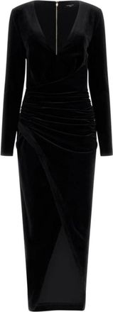 Guess Dames, Jurken, Zwart, Maat: XL