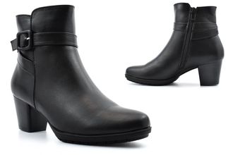 Generic Womens Ankle Boots Ladies High Heel Boots Size 5 Womens Memory Foam Boot Size 6 High Heels Side Zip Fastening Memory Foam Insole Block Heel Sizes 3-8 