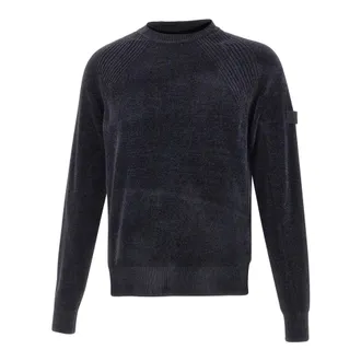 Peuterey Sironi 01 Jumper - male - Peuterey - Round-neck Knitwear - Blue - 2XL - Knitwear