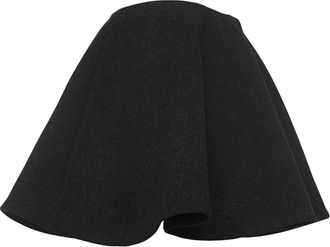 Ganni Peacoat Rok - Dames - Korte rokken - Zwart - 2XS - Wol - Rokken