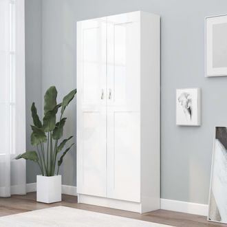 Berkfield Home Book Cabinet White 82.5x30.5x185.5 cm Engineered Wood