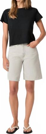 Paige Faye High Rise Bermuda Short In Pacific Haze