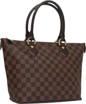 Louis Vuitton Pre-owned Handbags, female, Brown, Size: ONE SIZE Pre-owned Damier Ebene Tote Bag