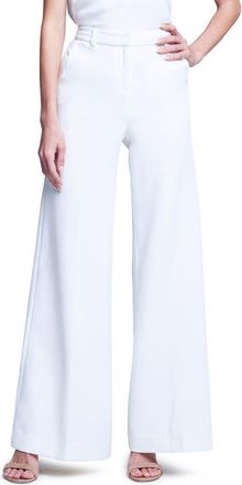 L'agence Gavin Wide Leg Pants in Ivory at Nordstrom Rack, Size 8