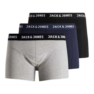 Jack & Jones Jack And Jones Boxershorts voor heren van het merk Anthony (set van 3) (Zwart/Navy/Grijs)
