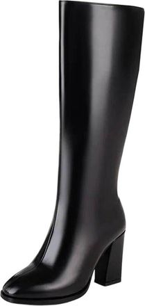 Generic Womens Knee High Boots Autumn Winter High Boots Zipper Heels Long Shoes