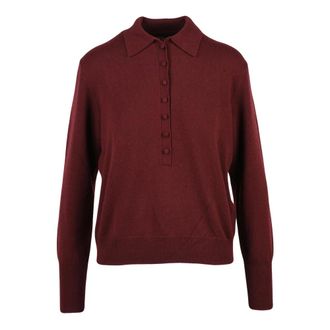 Seventy Truien & Vesten, Dames, Rood, L, Wol, Polo van Gebreide Wol