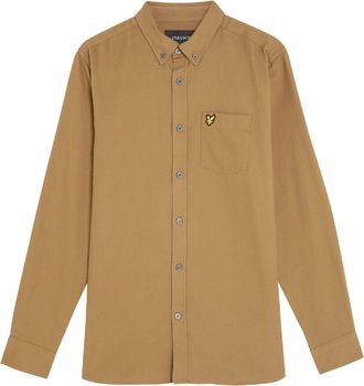 Lyle & Scott Effen Flanellen Overhemd Heren (Bruin)