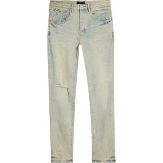Purple Venice Sunbleached Ripped Jeans in Light Indigo at Nordstrom, Size 33