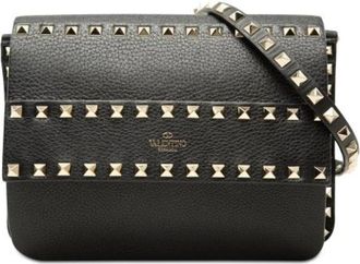 Valentino Pre-owned Vintage Crossbody Bag - unisex - Vintage Schoudertas - Zwart - ONE Size - Leer - Vintage