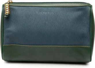 Loewe 2000-2025 Leather Velazquez pouch - Blue