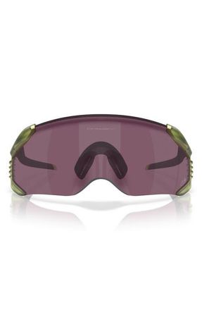 Oakley Gender Inclusive Velo Kato 52mm Rectangle Shield Sunglasses in Matte Transparent Fern /Prizm at Nordstrom