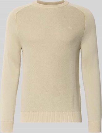 Pepe Jeans London Regular Fit Pullover aus reiner Baumwolle Modell FLEET in Beige, Gr&ouml;&szlig;e XXL