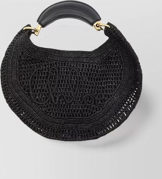 Chlo&eacute; na raffia hobo bag