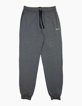 HUGO BOSS Mens Hugo Boss Mix&match Embroidered Logo Pants Dark Grey 010 - Size: 2XL