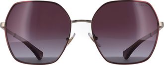Ralph Lauren Ralph by Lauren Square Womens Bordeaux Gradient Purple RA4138 - Red Metal - One Size