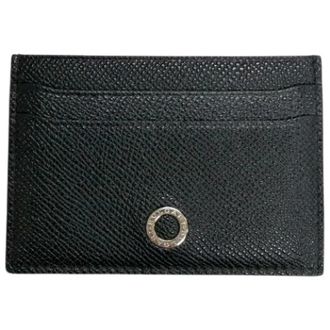 Bulgari Pre-owned Card case - Heren - Pre-owned - Zwart - Maat: ONE Size Leer