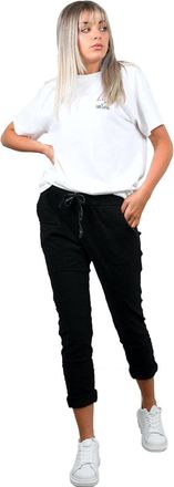 Crazy Girls Womens Magic Trousers, Plain Black, XXL (UK 20-22)