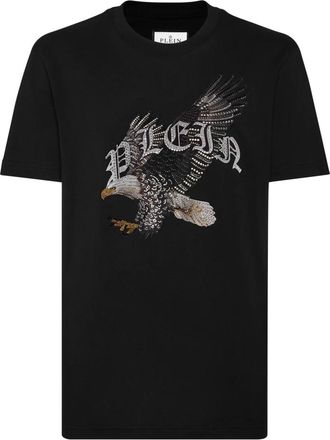 Philipp Plein T-Shirt Round Neck Eagle - Heren - T-shirts - Zwart - 3XL - Katoen - Tops