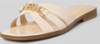 Guess Slipper aus echtem Leder Modell Realla in Ecru, Gr&ouml;&szlig;e 36