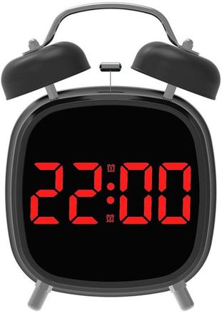 OEM Reloj Led Multifuncional Con Alarma Sonora, Reloj Despertador Digital Para El Hogar Con Volumen Alto - Luz Verde Para Carcasa Negra