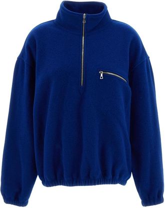Rier Chaqueta Polar de Cuello Alto con Cremallera - Knitwear - Hombre - Azul - XS