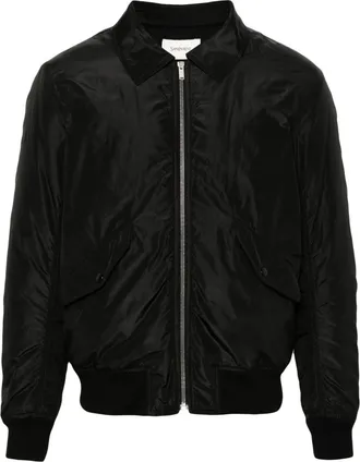 Saint Laurent silk bomber jacket - men - Polyamide/Wool/Silk/Cotton - 54 - Black