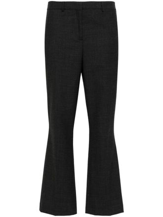 Semicouture slim-leg cropped trousers - women - Polyester/Elastane/Virgin Wool/Acetate/Polyester - 40 - Grey
