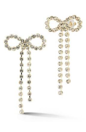 Sphera Milano CZ Bow Drop Earrings in Gold at Nordstrom Rack