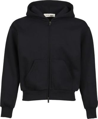 Fear of God zip-up hooded jacket - women - Polyester/Cotton - M - Black