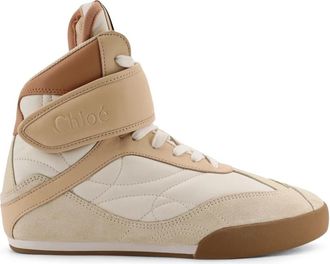 Chlo&eacute; Hoge Lace-up Sneakers met leren band - Dames - Sneakers - Veelkleurig - 40 EU - Schoenen