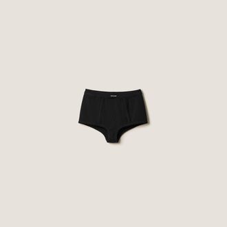 Miu Miu Ribbed knit boxer shorts