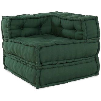 vidaXL Sof&aacute; Modular Tela Verde 70x70x54 Vidaxl