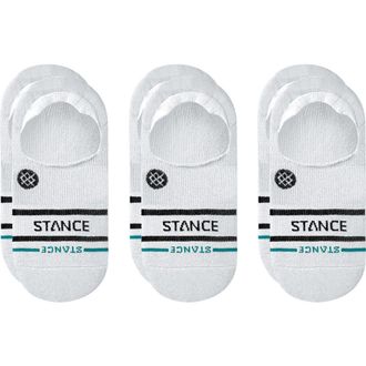 Stance 3-Pack Core No Show Socks in White at Nordstrom Rack, Size Medium